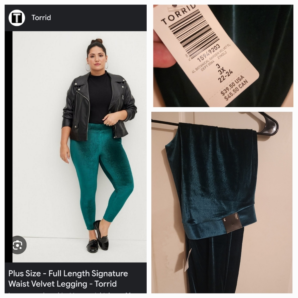 Velvet leggings